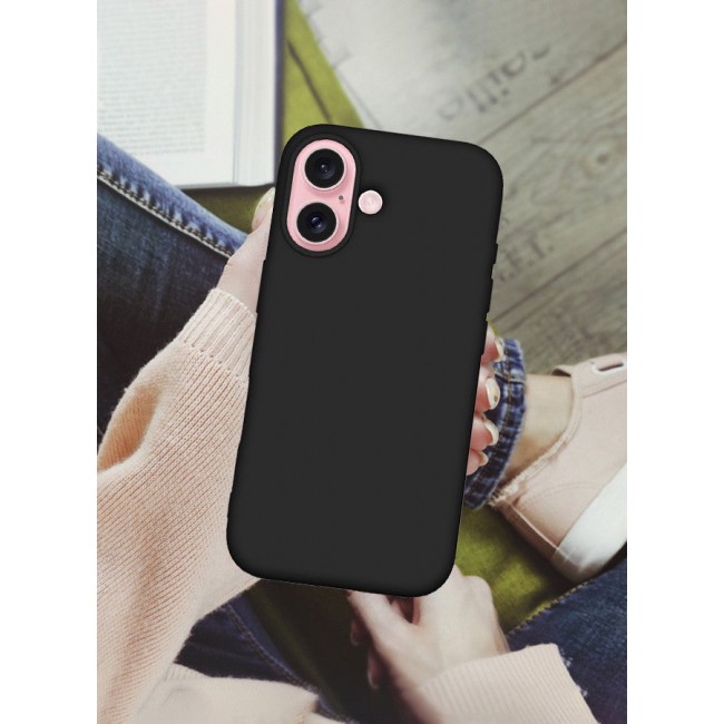 CATANES (for iPhone 16 Plus) 2 Pack Case and Screen Protector, Slim Silicone Case, Full Covered Anti Scratch Shockproof Protective Cover