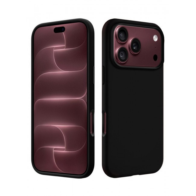 CATANES 2 Pack Silicone Case Designed for iPhone 18 Pro - Soft Liquid Silicone Slim Shockproof Protective Back Cover - Black