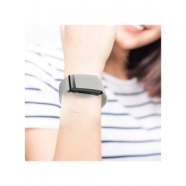 CATANES Nylon Sport Band for Whoop 4.0 Breathable Adjustable Wristband, Water Resistant Replacement Strap, Soft, Comfort, Durability, Easy to Use - Light Grey