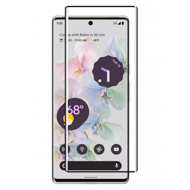 CATANES Google Pixel 6 Pro Screen Protector Anti-Scratch Curved Tempered Glass Clear HD Edge to Edge Full Coverage 9H Case Friendly Film 6.71 inch