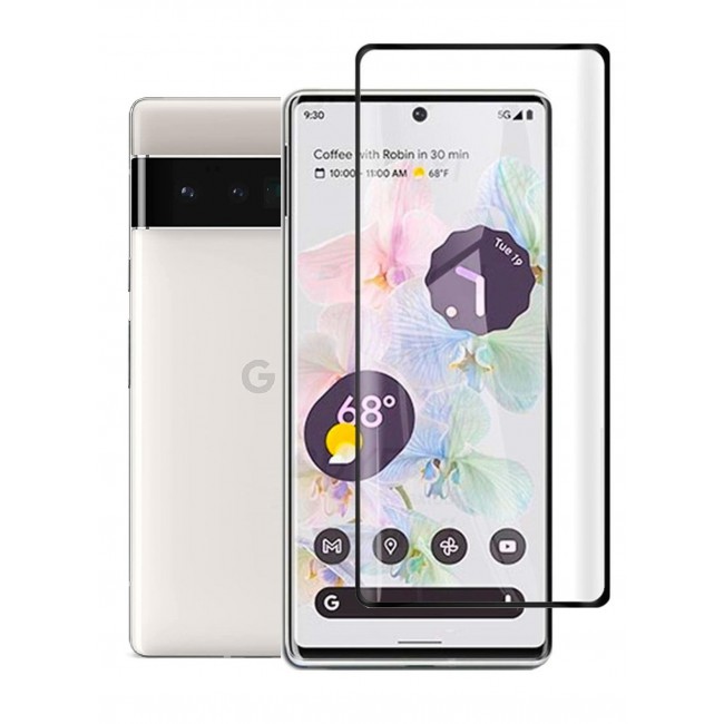 CATANES Google Pixel 6 Pro Screen Protector Anti-Scratch Curved Tempered Glass Clear HD Edge to Edge Full Coverage 9H Case Friendly Film 6.71 inch