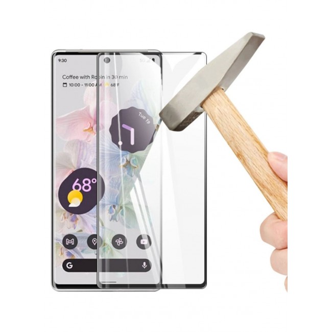CATANES Google Pixel 6 Pro Screen Protector Anti-Scratch Curved Tempered Glass Clear HD Edge to Edge Full Coverage 9H Case Friendly Film 6.71 inch