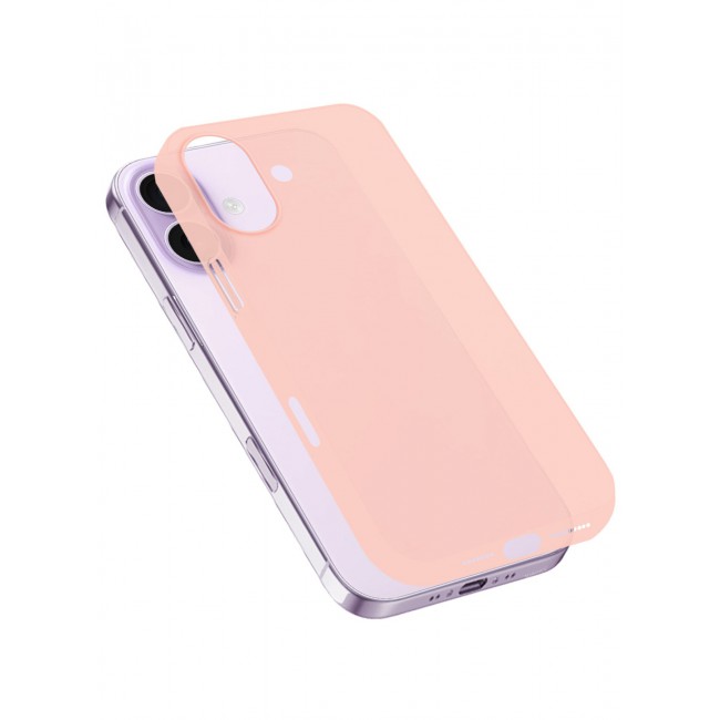 CATANES Air Skin Frosted Matte Case for iPhone 17 - Stylish Ultra Slim Back Cover - Pink
