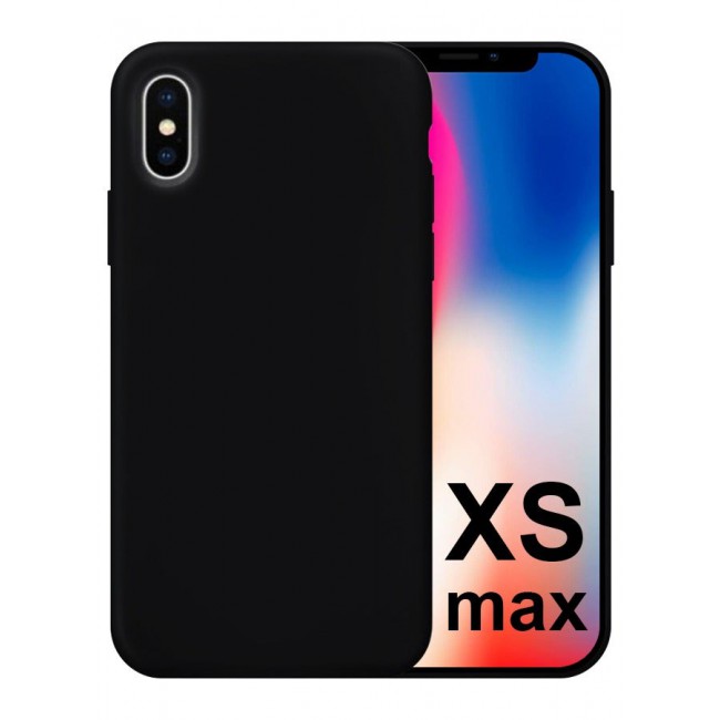 CATANES Protective Soft Silicone Case Cover for iPhone XS MAX - Classic Black