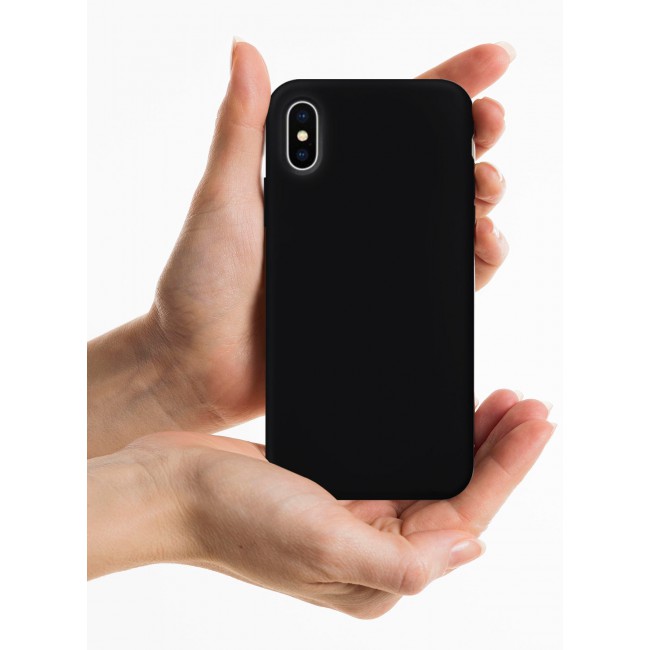 CATANES Protective Soft Silicone Case Cover for iPhone XS MAX - Classic Black