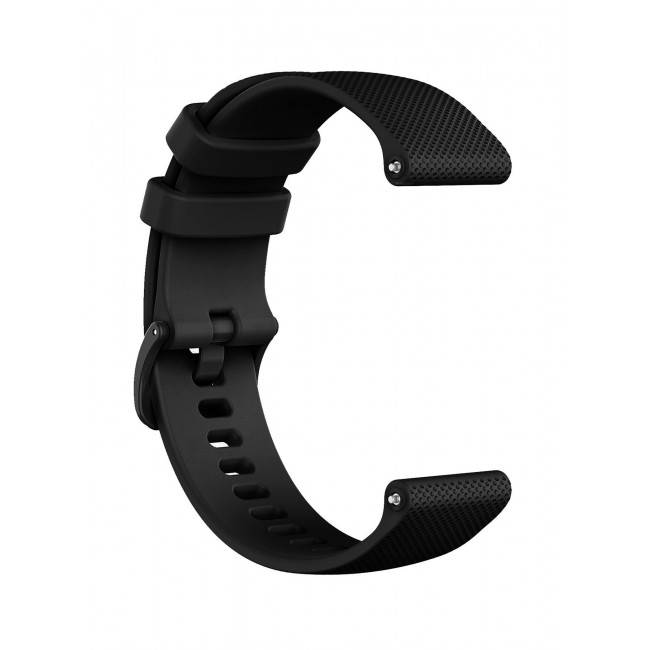 CATANES 20mm Silicone Band for Samsung Galaxy Watch 7 6 5 4 FE Band 40mm 44mm/Galaxy Watch 6 4 Classic Band 47mm 46mm 43mm 42mm / 20mm Silicone Sport Strap Bracelet Wristband / Black