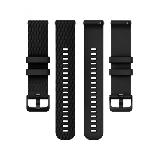 CATANES 20mm Silicone Band for Samsung Galaxy Watch 7 6 5 4 FE Band 40mm 44mm/Galaxy Watch 6 4 Classic Band 47mm 46mm 43mm 42mm / 20mm Silicone Sport Strap Bracelet Wristband / Black