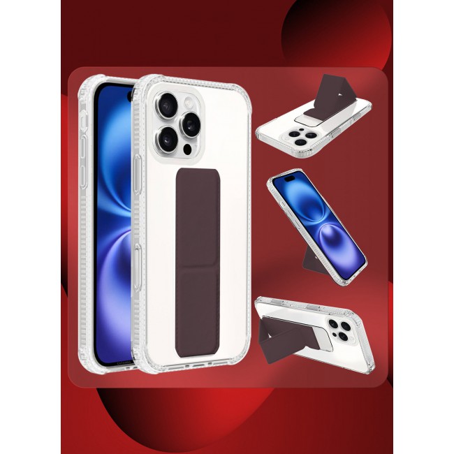 CATANES ( for iPhone 16 Pro ) Case with Phone Grip and Expanding Stand, Kickstand Fully Protective Cover with Phone Grip Holder