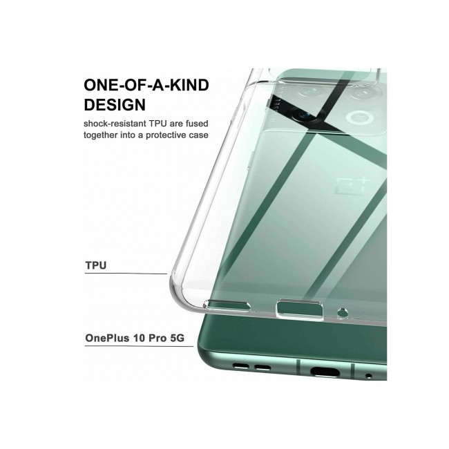 CATANES OnePlus 10 Pro 5G Clear Shockproof Case Ultra Slim Transparent Soft TPU Cover 6.7 inch
