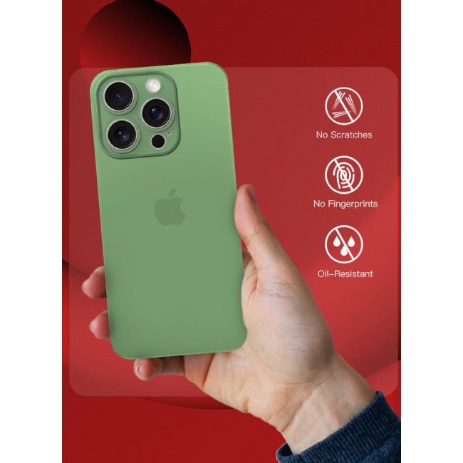 CATANES (for iPhone 15 Pro Max) Case Cover Air Skin Series Back Cover Sturdy Durable Thin Case Drop Protection Cover Transparent Green