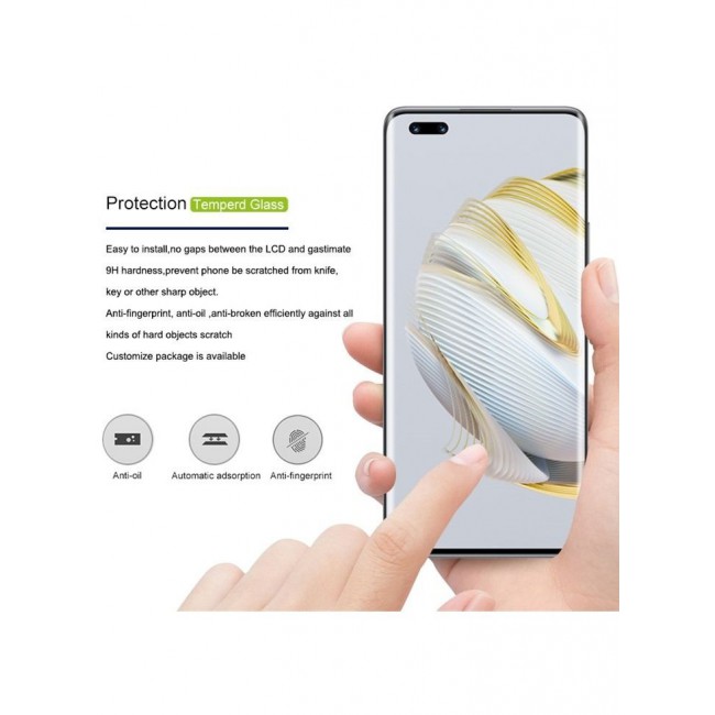 CATANES Huawei Nova 10 Pro Screen Protector Anti-Scratch 3D Curved Tempered Glass Clear HD Edge to Edge Full Coverage 9H Case Friendly Film 6.78 inch