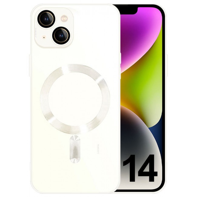 CATANES iphone 14 Case and Cover With MagSafe Built-in High-Grade TPU Material White