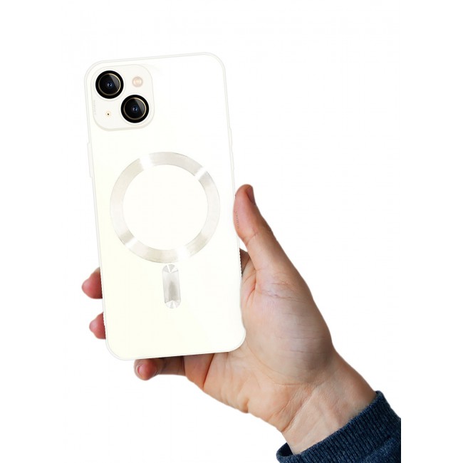 CATANES iphone 14 Case and Cover With MagSafe Built-in High-Grade TPU Material White