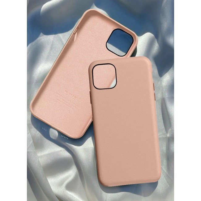 K-Doo Noble Collection Genuine Leather Case for 12 Pro Wireless Charging Compatible Full Coverage Cover Pink