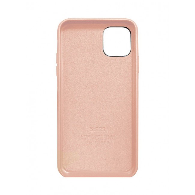 K-Doo Noble Collection Genuine Leather Case for 12 Pro Wireless Charging Compatible Full Coverage Cover Pink