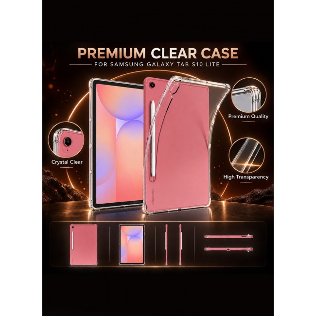 CATANES For Samsung Galaxy Tab S10 Lite Transparent TPU Bumper Protective Case