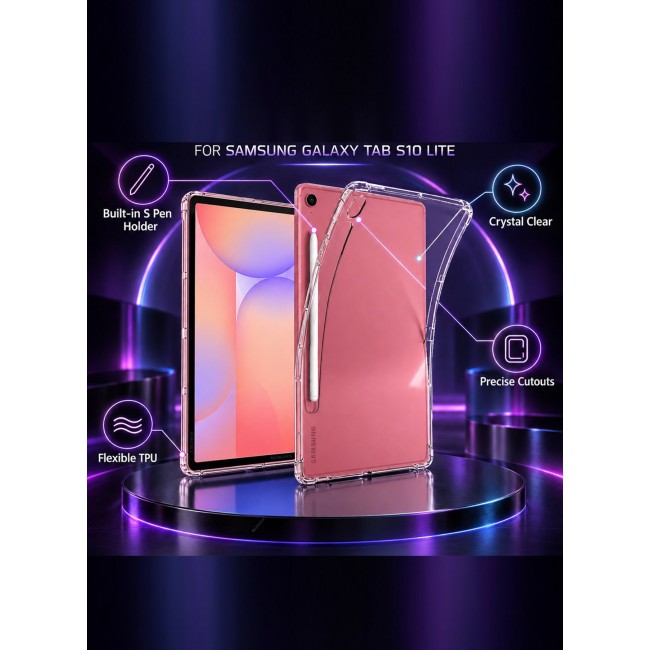 CATANES For Samsung Galaxy Tab S10 Lite Transparent TPU Bumper Protective Case