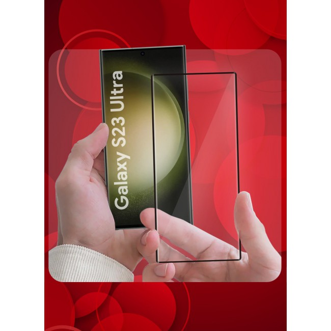 CATANES 2Pack for Samsung Galaxy S23 Ultra Screen Protector Tempered Glass 9H Anti-Scratch Shatterproof HD Edge to Edge Full Coverage Film 6.8 inch