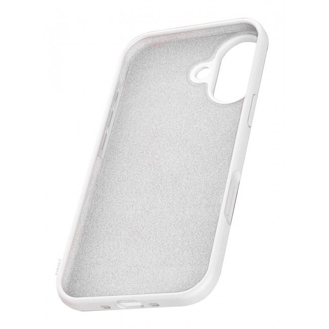 CATANES Silicone Protective Phone Case for iPhone 17 - Soft Anti-Scratch Microfiber Lining Ultra Slim Drop Protection Phone Cover - White