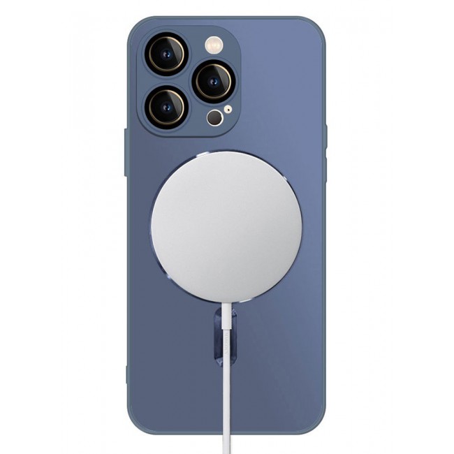 CATANES 3 Packs For iPhone 14 Pro Max Case and 2 Screen Protectors With MagSafe Built In High Grade TPU Material Dark Blue