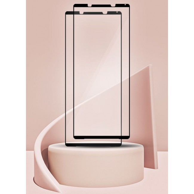 CATANES 2 Pack For Sony Xperia 1 III Tempered Glass Screen Protector With Easy Installation Tray Anti Scratch Bubble Free