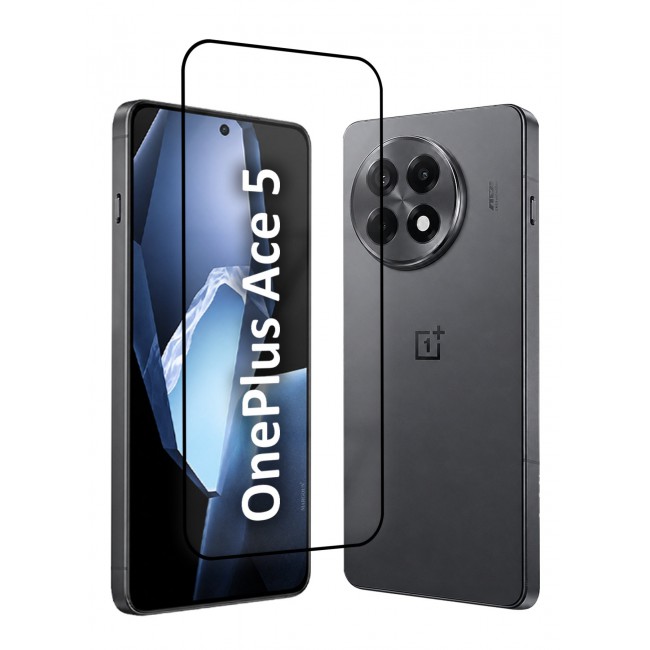 CATANES Screen Protector for OnePlus Ace 5 Tempered Glass 3D, Full Coverage, Scratch-Resistant, 9H Hardness High-Definition Clear Guard, Black Edge