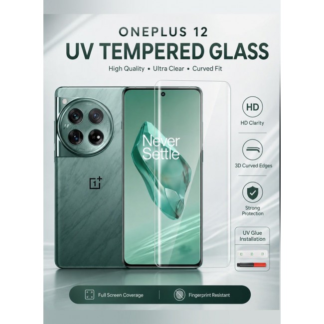 CATANES (for OnePlus 12) Screen Protector Tempered Glass Anti-Scratch 3D Screen Protector Case Friendly HD Clear Protective Film
