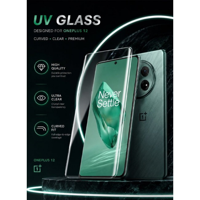 CATANES (for OnePlus 12) Screen Protector Tempered Glass Anti-Scratch 3D Screen Protector Case Friendly HD Clear Protective Film