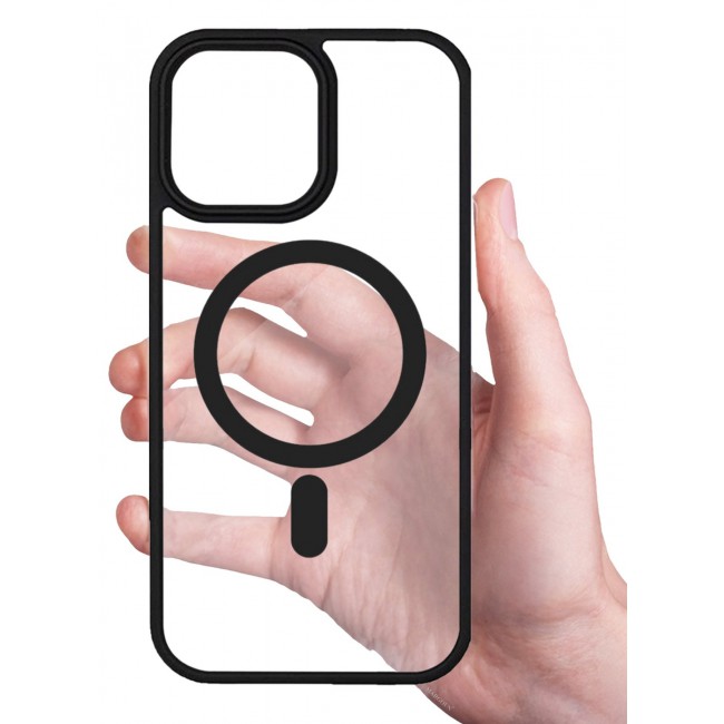 CATANES (for iPhone 16 Pro) 3Packs Magsafe Case Cover Sidecolor Magnetic Strong Shockproof Protective Slim Thin Translucent Cover with 2 Screen Protectors - Black Color