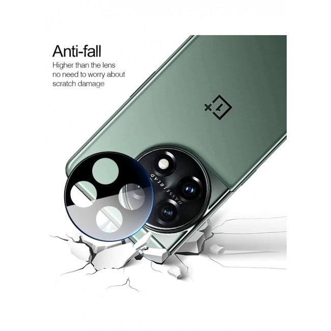 CATANES OnePlus 11 Screen Protector 2Pcs + Camera Lens Protector 2Pcs 9H Hardness Tempered Glass 3D Curved HD Clear Full Adhesive Bubble Free