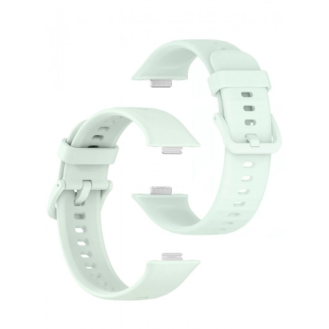 CATANES Wristband for Huawei Watch Fit 3/Fit 4/Fit 4 Pro Bands, Silicone Bracelet Quick Release Arm Band, Replacement Smartwatch Band Quick Release Sport Strap - Pale Green