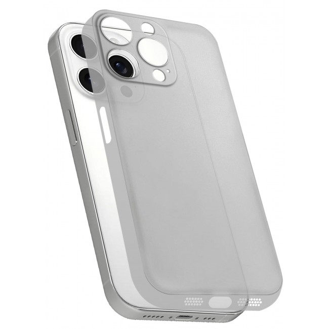 CATANES (for iPhone 15 Pro Max) Case Cover Air Skin Series Back Cover Sturdy Durable Thin Case Drop Protection Cover - Transparent Natural Titanium