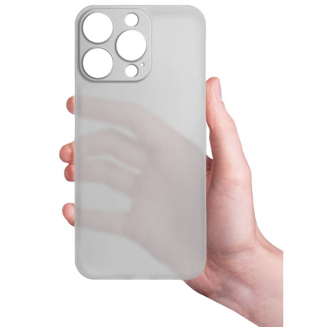 CATANES (for iPhone 15 Pro Max) Case Cover Air Skin Series Back Cover Sturdy Durable Thin Case Drop Protection Cover - Transparent Natural Titanium