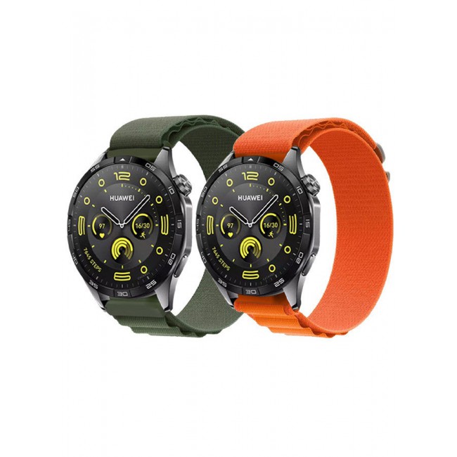 CATANES ( for Huawei Watch GT4 ) 2 Pack, Alpine Sport Strap Rugged Nylon Replacement Wristband for Men Women