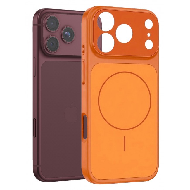 CATANES 2 Pack MagSafe Compatible Case for iPhone 18 Pro Max, Protective Bumper with Drop Protection & Lens Cover - Cosmic Orange