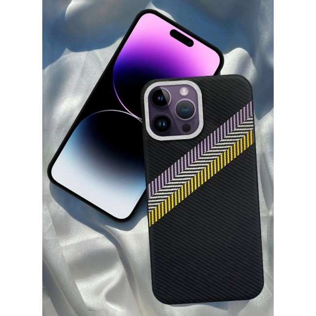 CATANES (for iPhone 14 Pro Max) Case Cover Carbon Fiber Pattern Phone Case Slim Shockproof Back Cover