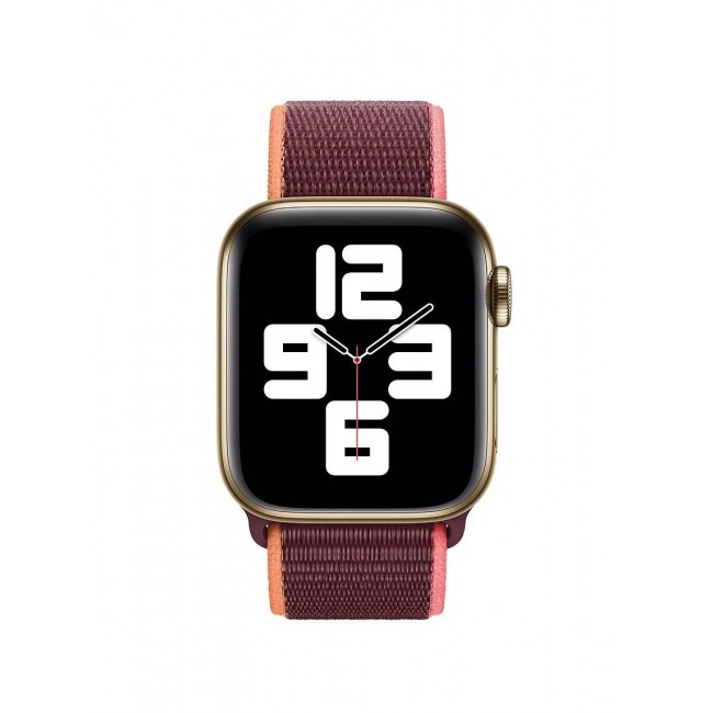 CATANES Apple Watch 42mm 44mm 45mm Nylon Sport Loop Band Compatible with iWatch Series 7/SE/6/5/4/3/2/1 Plum