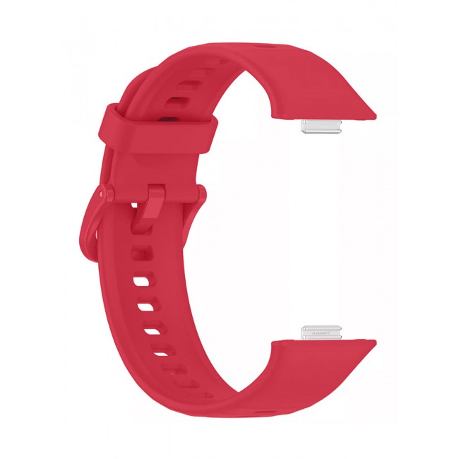 CATANES Wristband for Huawei Watch Fit 3/Fit 4/Fit 4 Pro Bands, Silicone Bracelet Quick Release Arm Band, Replacement Smartwatch Band Quick Release Sport Strap - Red
