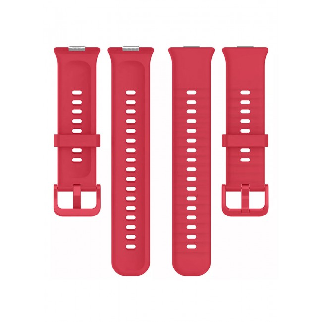 CATANES Wristband for Huawei Watch Fit 3/Fit 4/Fit 4 Pro Bands, Silicone Bracelet Quick Release Arm Band, Replacement Smartwatch Band Quick Release Sport Strap - Red