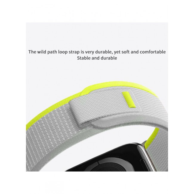 CATANES 2Pack for Apple Watch Trail Band 49mm 45mm 44mm 42mm Nylon Woven Sport Strap for iWatch Series Ultra/8/7/SE/6/5/4/3/2/1 Grey