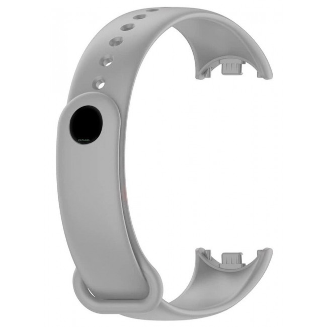 CATANES (for Mi Band 8 and 9) Strap Soft Silicone Replacement Sport Wristband for Xiaomi Mi Band 9 Watch Band Accessories for Women Men Grey