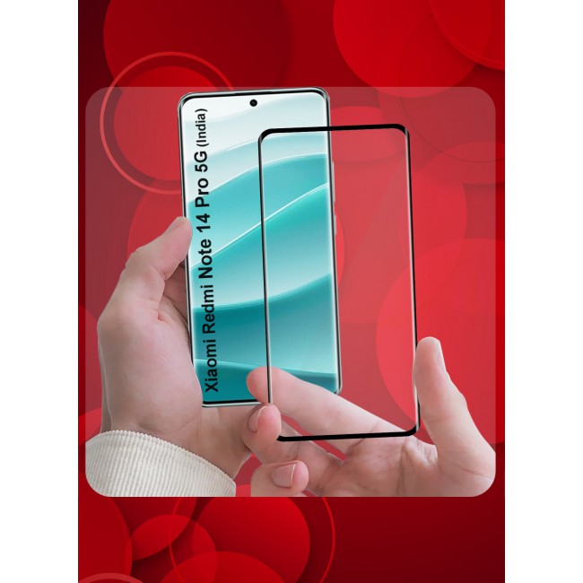 CATANES 3D Curved Tempered Glass Screen Protector for Xiaomi Redmi Note 14 Pro 5G Edge-to-Edge HD Clarity, Anti-Scratch, Bubble-Free Installation