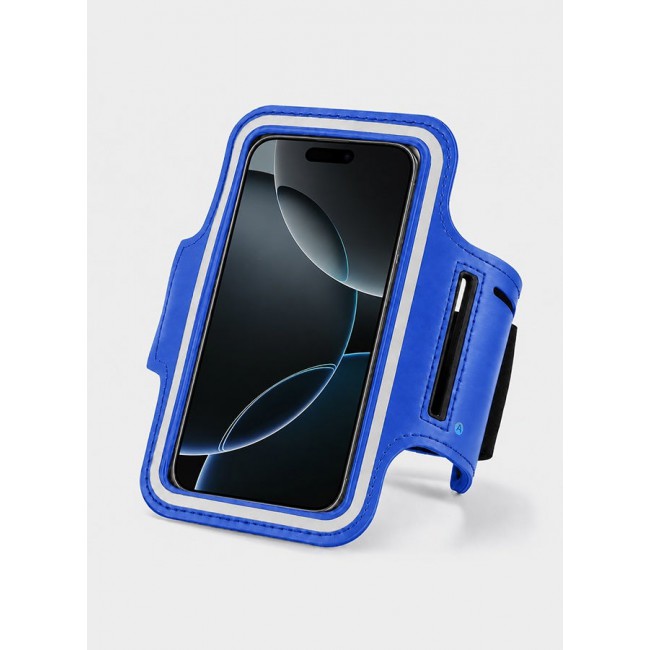 MARGOUN Sports Running Armband Case Compatible with iPhone 16 Pro – Water-Resistant Fitness Wristband Pouch for Gym, Workouts, Jogging with Key Holder and Reflective Strip