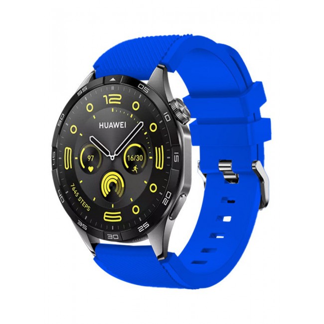CATANES (for Huawei GT4 22mm) Silicone Strap,Sport Wristband Strap Adjustable Silicone Sport Band Royal Blue