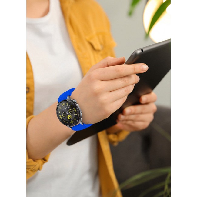 CATANES (for Huawei GT4 22mm) Silicone Strap,Sport Wristband Strap Adjustable Silicone Sport Band Royal Blue