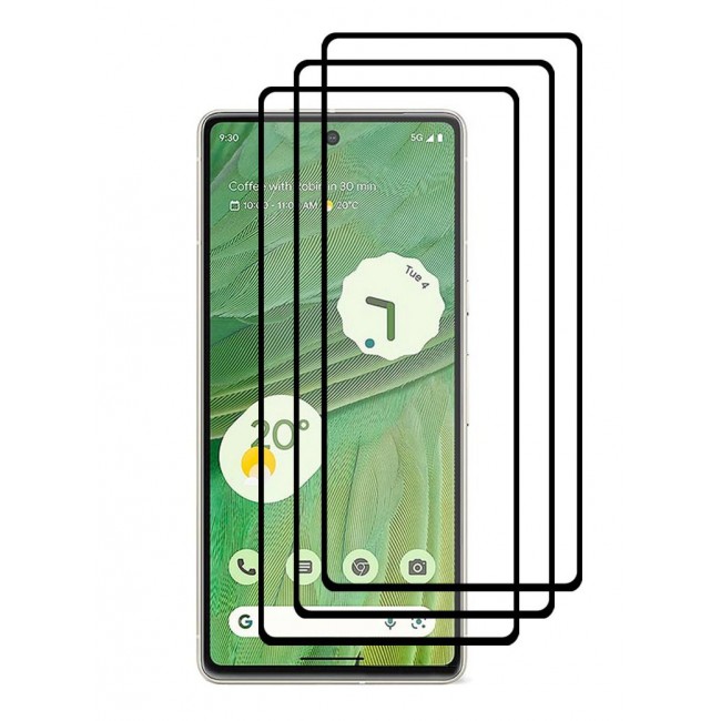 CATANES 3Pack for Google Pixel 7 Screen Protector Tempered Glass 9H Anti-Scratch Shatterproof HD Edge to Edge Full Coverage Film 6.3 inch