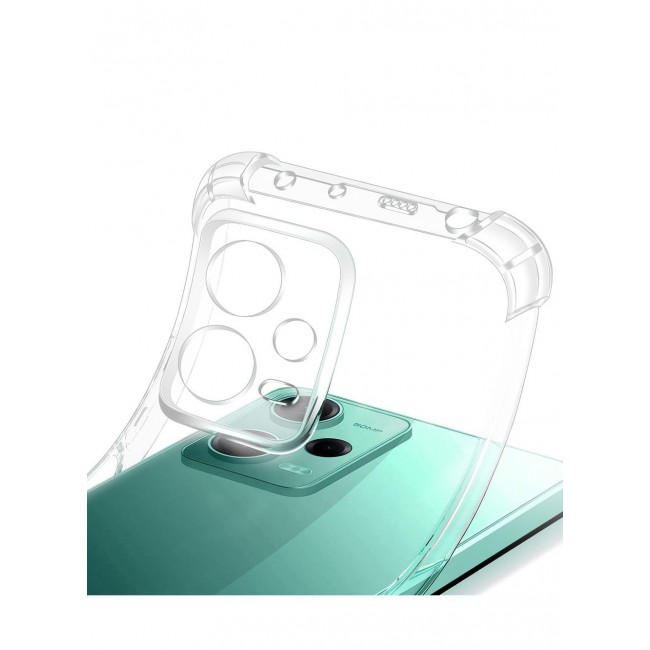 CATANES Xiaomi Redmi Note 12 5G Case Cover Clear Protective TPU Four Corners Cover Transparent Soft Case