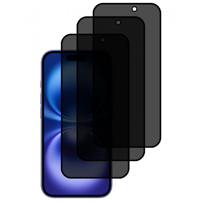CATANES 3 PCS of Premium Privacy Screen Protector for iPhone 17 Air, Anti-Spy Tempered Glass HD Clear View Easy Installation