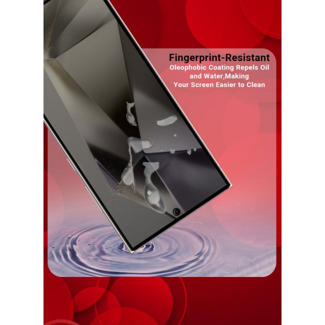 CATANES [Samsung Galaxy S24 Ultra] 3 Pack Privacy Screen Protector 9H Full Coverage Screen Tempered Glass Anti-Spy Bubble Free Case Friendly Screen Protector