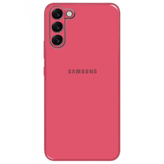 CATANES Samsung Galaxy S22 Plus Electroplated Hard Glossy Case Camera Protection Shockproof Anti Fall Case Pink
